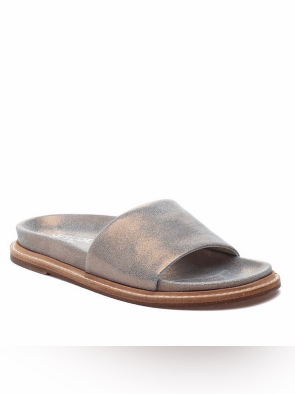 J/Slides Rocket Slides in Bronze Metallic Sandal Sz 8.5 $149
